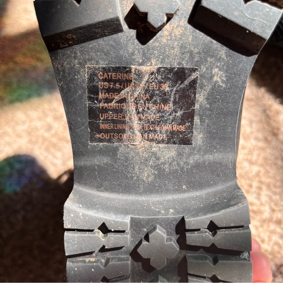 JustFab black pleather “Caterine” thigh high boot 7.5 - Picture 6 of 8